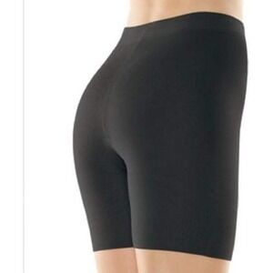 Assets by Sara Blakely Womens Mid-Thigh Shaper Black Size 4 Spanx Brand New